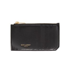 Saint Laurent - Black Fragments Card Holder - Dustbag & Box Included